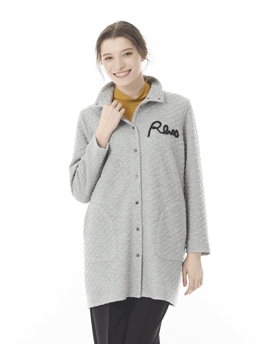 やわらか起毛　かのこ前開きカットソー