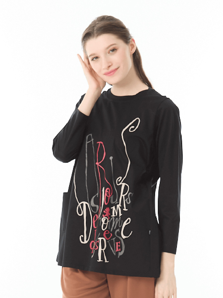 美光沢ポケットつきカットソー｜アトリエドール公式オンラインショップ