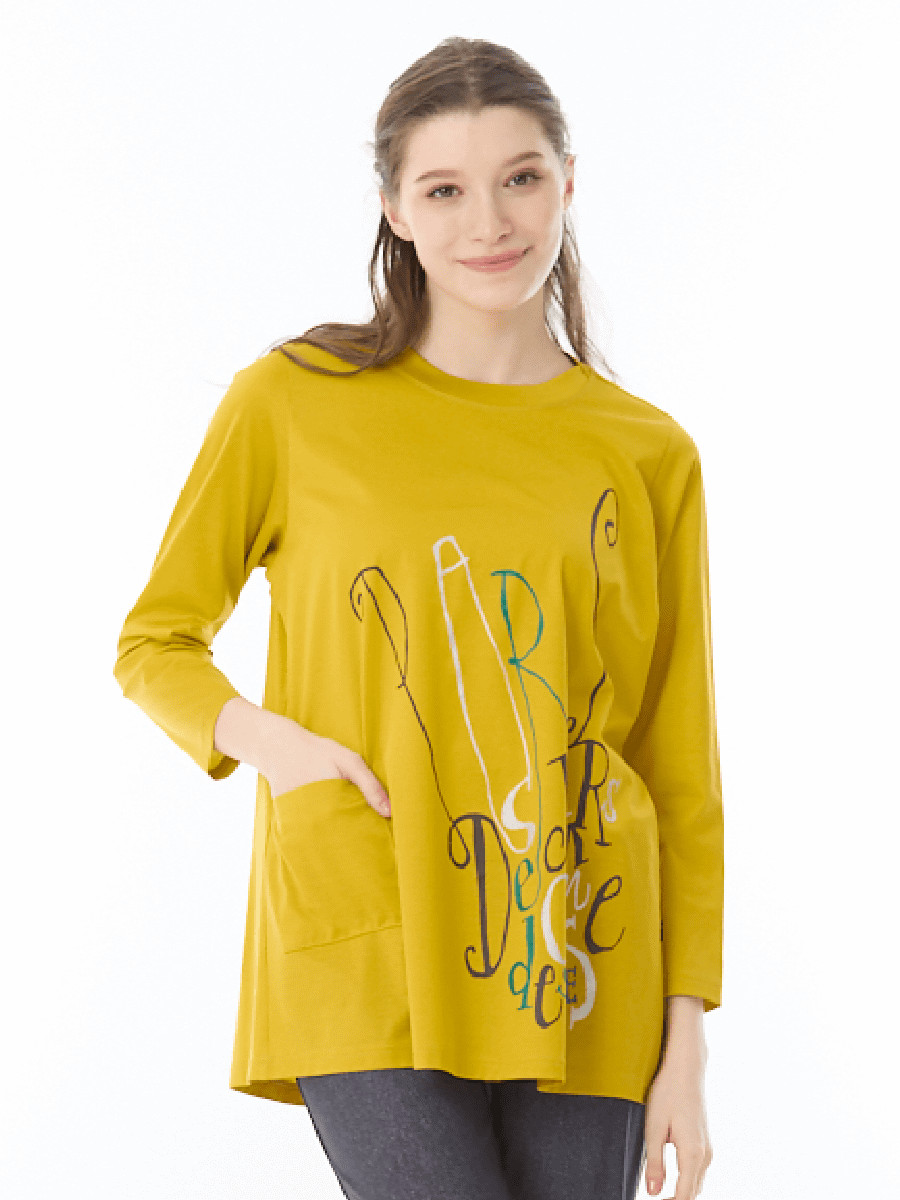 美光沢ポケットつきカットソー｜アトリエドール公式オンラインショップ