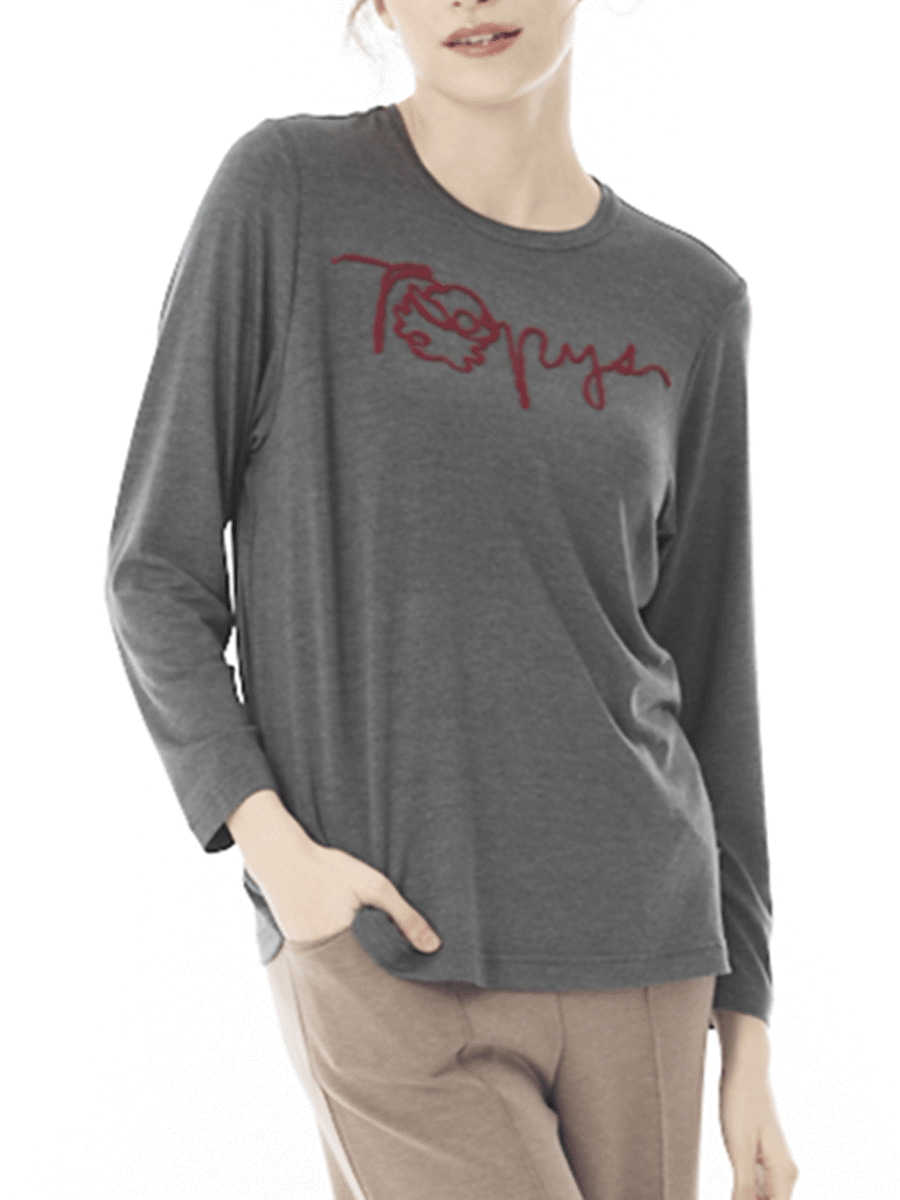 あったか素材 丸首インナー