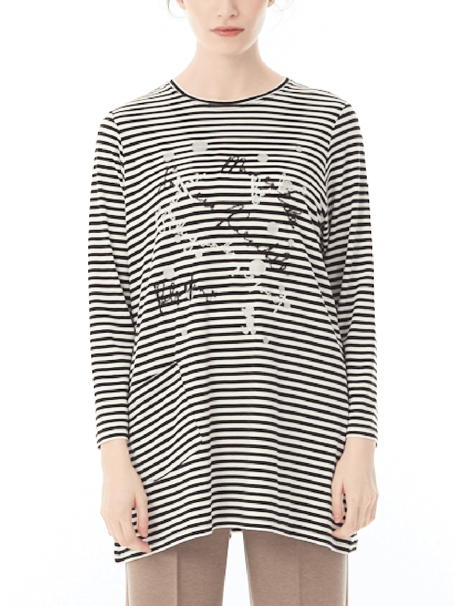 あったか素材 ボーダーチュニック｜アトリエドール公式オンライン