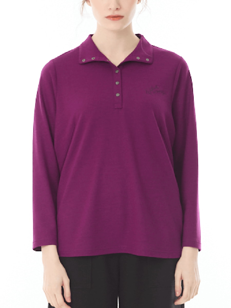 洗えるウール 襟付きカットソー｜アトリエドール公式オンライン