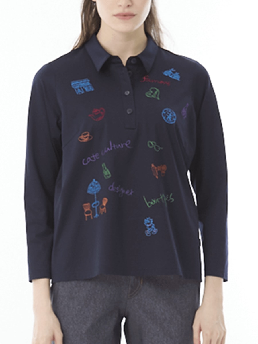 美光沢襟つきカットソー｜アトリエドール公式オンラインショップ