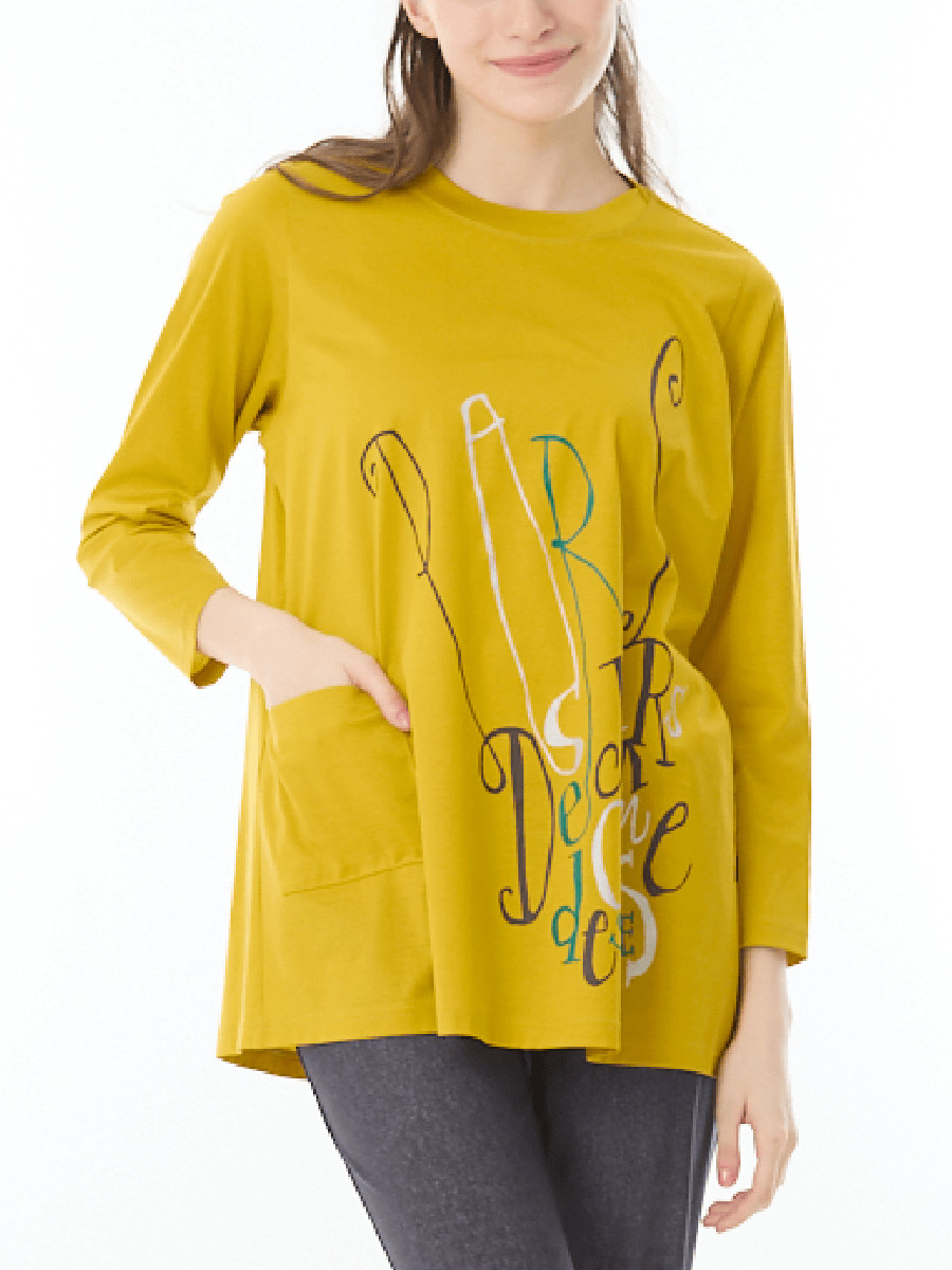 美光沢ポケットつきカットソー｜アトリエドール公式オンラインショップ