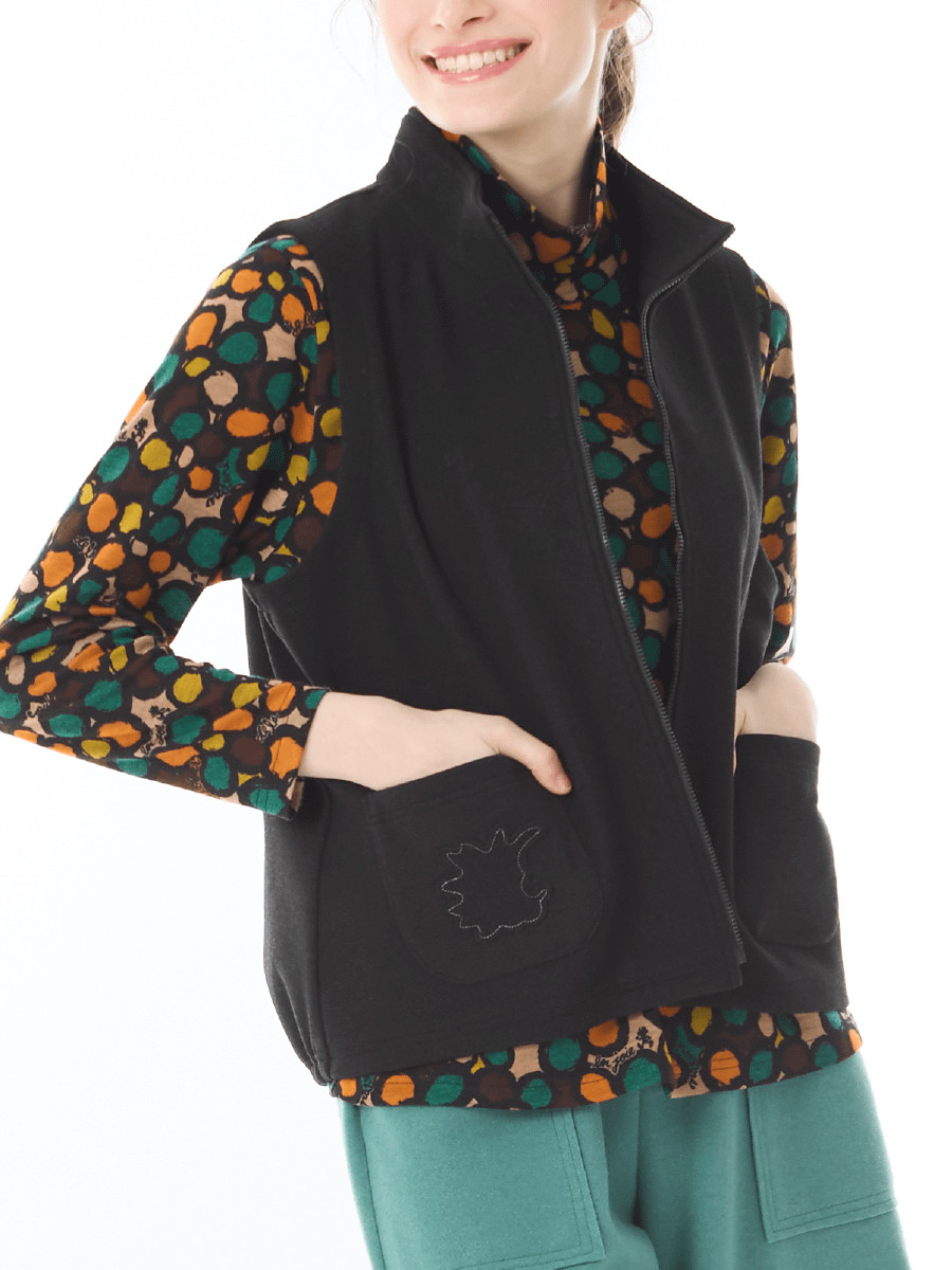 フェイクウールベスト