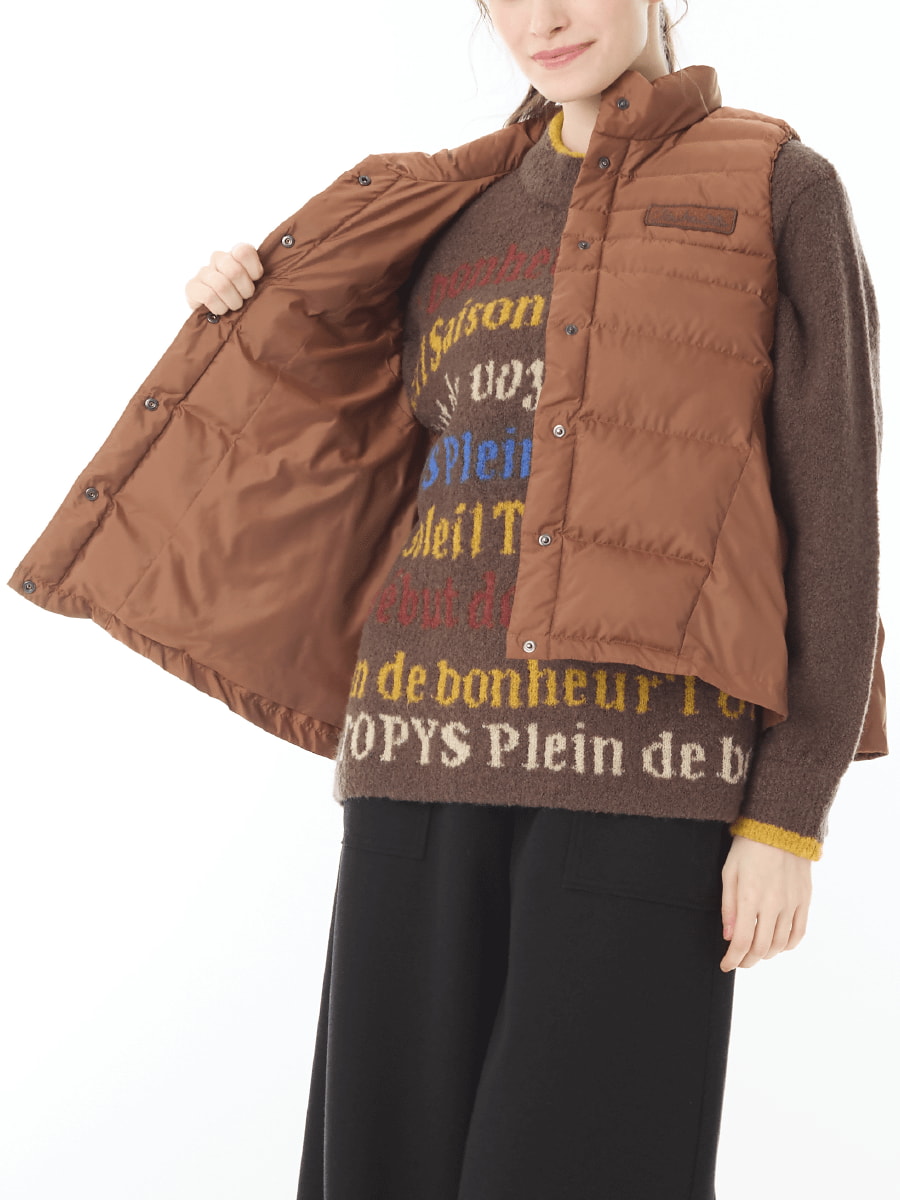 洗える中綿 ベスト｜アトリエドール公式オンラインショップ（トピィーズ）